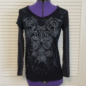 Earth Yoga Women Long Sleeve T-Shirt Graphic Tee